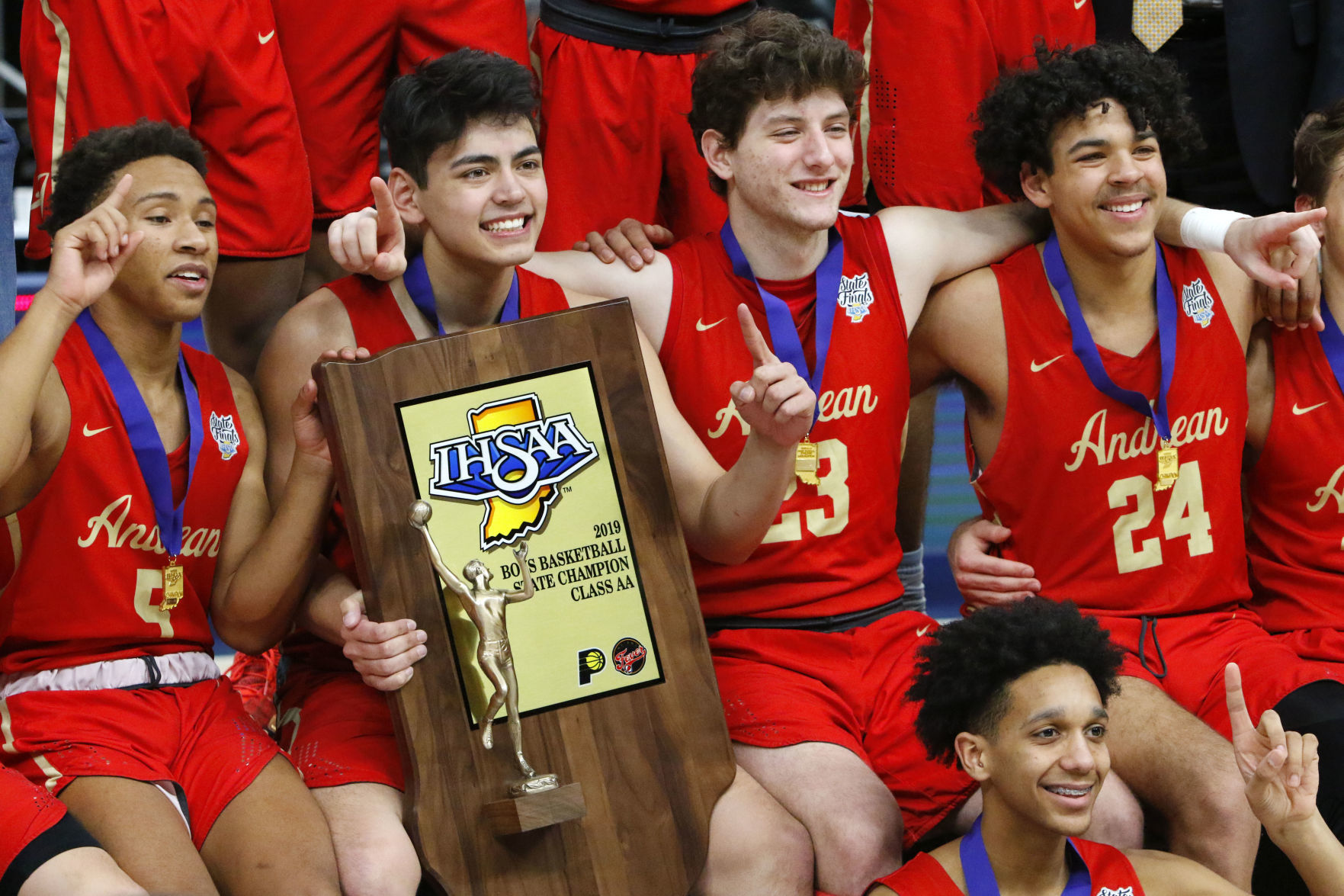 Gallery: Boys basketball Class 2A state final - Andrean vs. Linton-Stockton